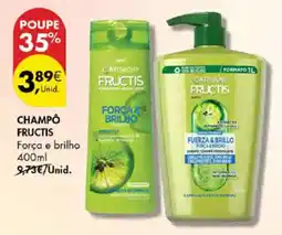 Pingo Doce Champô fructis força e brilho promoção
