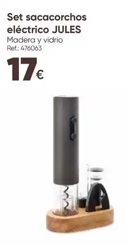 Hôma Set sacacorchos eléctrico jules promoção