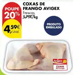 Pingo Doce Coxas de frango avigex promoção