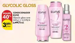 Pingo Doce condicionador elvive glycolic gloss core promoção