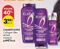 Pingo Doce Champô elvive collagen lifter promoção