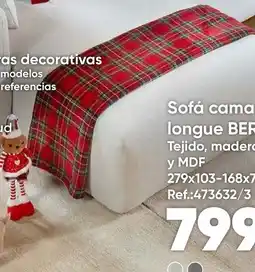 Hôma Sofá cama longue BER promoção