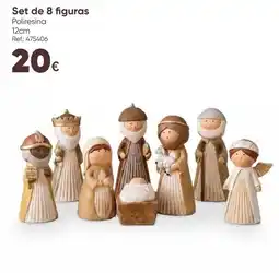 Hôma Set de 8 figuras poliresina promoção