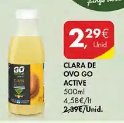 Pingo Doce Clara de ovo go active promoção