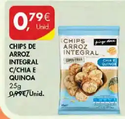 Pingo Doce Chips arroz integral c/chia e quinoa promoção