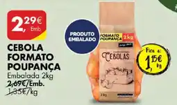 Pingo Doce Cebola formato poupança promoção