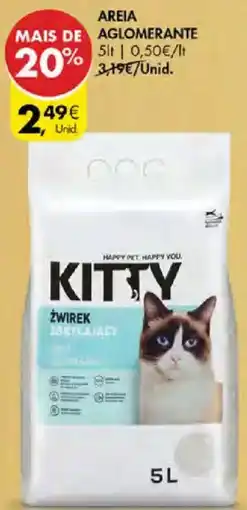 Pingo Doce Areia aglomerante kitty promoção