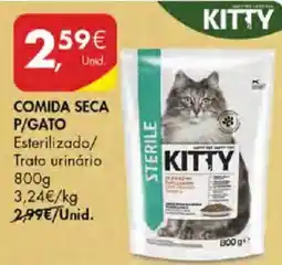 Pingo Doce comida seca p/gato esterilizado/trato urinário kitty promoção