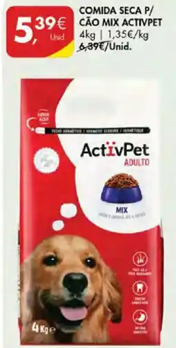 Pingo Doce comida seca p/ cão mix activpet adulto promoção