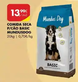 Pingo Doce comida seca p/cão basic mundusdog promoção