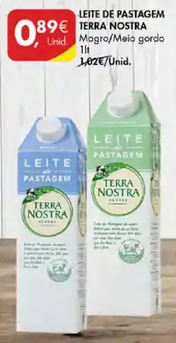 Pingo Doce Leite de pastagem terra nostra promoção
