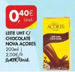 Pingo Doce Leite uht c/ chocolate nova açores promoção