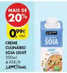 Pingo Doce Creme culinário soja light promoção