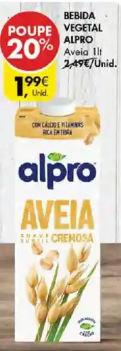 Pingo Doce Alpro Aveia promoção