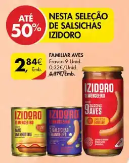 Pingo Doce salsichas aves izidoro promoção