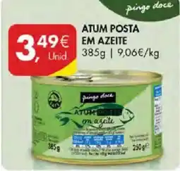 Pingo Doce Atum posta em azeite pingo doce promoção