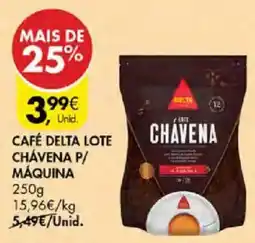Pingo Doce Café delta lote chávena p/ máquina promoção
