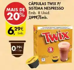 Pingo Doce Cápsulas twix p/ sistema nespresso promoção
