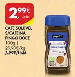 Pingo Doce Café solúvel s/cafeína pingo doce promoção