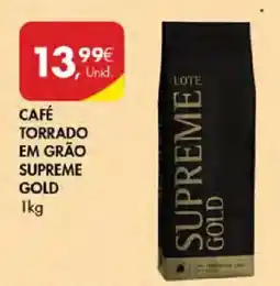 Pingo Doce Café torrado em grão supreme gold promoção