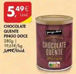 Pingo Doce Chocolate quente pingo doce promoção