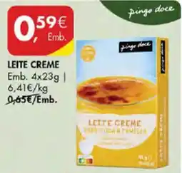 Pingo Doce Leite creme pingo doce promoção
