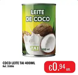 Central Cash Leite de coco tai promoção