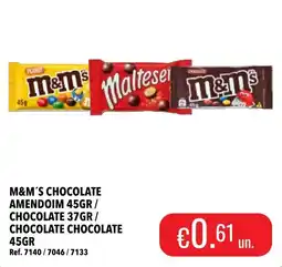 Central Cash M&m's chocolate promoção