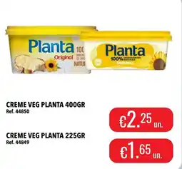 Central Cash Creme veg planta promoção