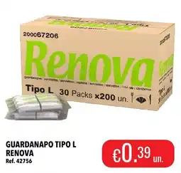 Central Cash Guardanapo tipo l renova promoção