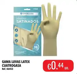 Central Cash Gama luvas latex cuatrogasa promoção