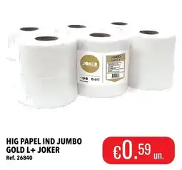 Central Cash Hig papel ind jumbo gold l+ joker promoção