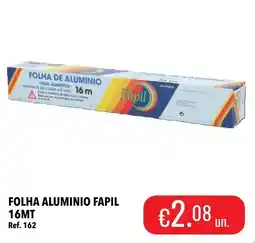 Central Cash folha alumínio fapil promoção