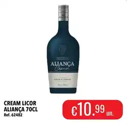 Central Cash Cream licor aliança promoção