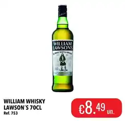 Central Cash william whisky lawson's 70cl promoção