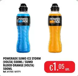 Central Cash powerade sumo ice storm (volta) / sumo blood orange (volta) promoção