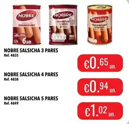 Central Cash Nobre salsicha 3 pares promoção