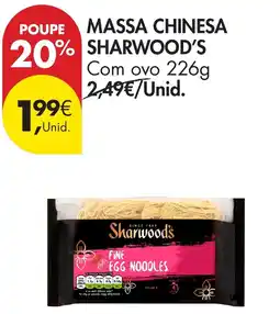 Pingo Doce massa chinesa sharwood's promoção