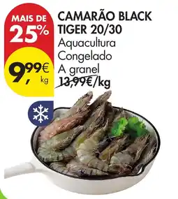 Pingo Doce Camarão black tiger 20/30 promoção
