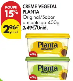 Pingo Doce Creme vegetal planta original/sabor a manteiga promoção