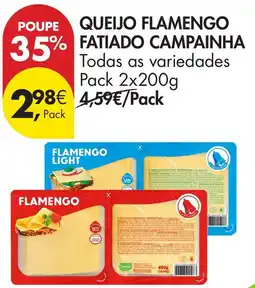 Pingo Doce Queijo flamengo fatiado campainha promoção