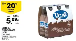 Continente Leite c/ chocolate ucal original promoção