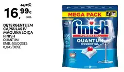 Continente Detergente em cápsulas p/ máquina loiça finish quantum essential promoção