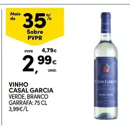 Continente vinho casal garcia verde, branco promoção