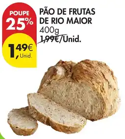 Pingo Doce Pão de frutas de rio maior promoção