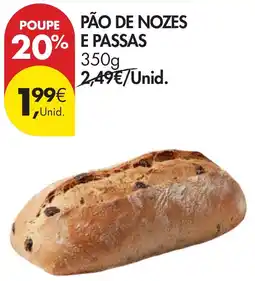 Pingo Doce Pão de nozes e passas promoção