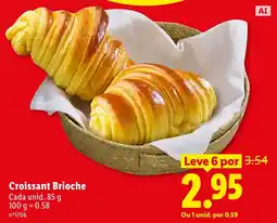 Lidl Croissant Brioche promoção