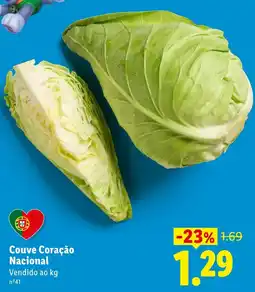 Lidl Couve Coração Nacional promoção