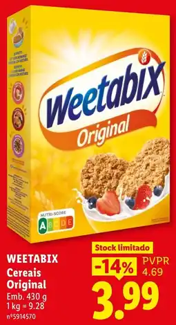 Lidl Weetabix Cereais Original promoção