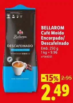 Lidl Bellarom Café Moído Encorpado/Descafeinado promoção
